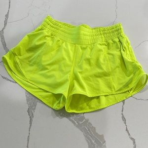 Lululemon hotty hot shorts yellow
